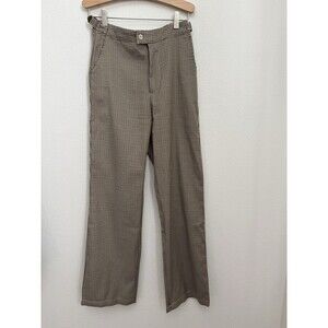 Princess Polly Brown White Houndstooth Trouser Dress Pants Size US 2 EUC